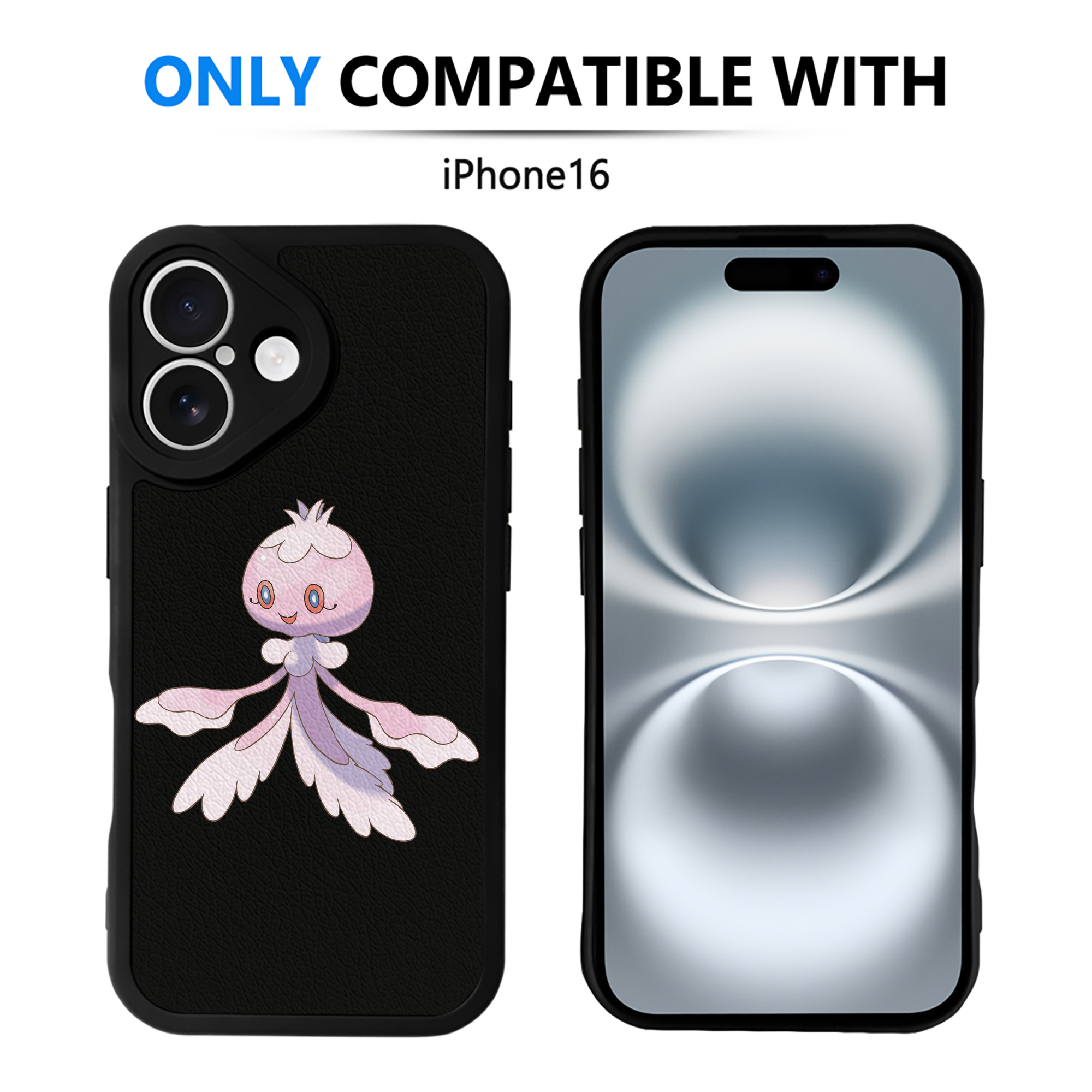 （画像用） ポケットモンスター Pokémon 【iPhone 16シリーズ対応】シリコンスマホケース（レザー調） 材質：シリコン